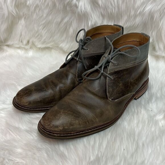 Cole Haan Williams Welt Leather Brown Men's 13M Ankle Chukka Boots Shoe A6 - Picture 2 of 10